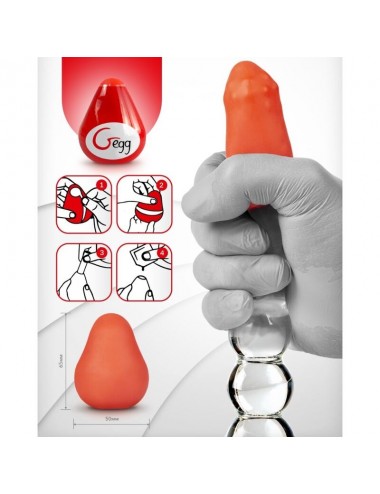 GVIBE UOVO STRUTTURATO E RIUTILIZZABILE - ROSSO