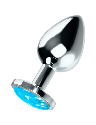 OHMAMA ANAL PLUG METALLO - BLU L