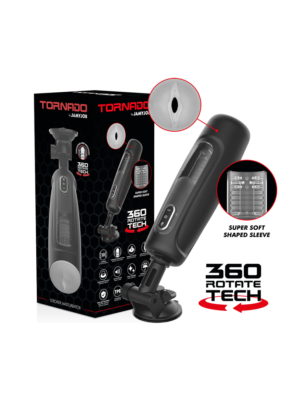 JAMYJOB TORNADO 360 ROTATE TECH STROKER JAMYJOB TORNADO 360 ROTATE TECH STROKER