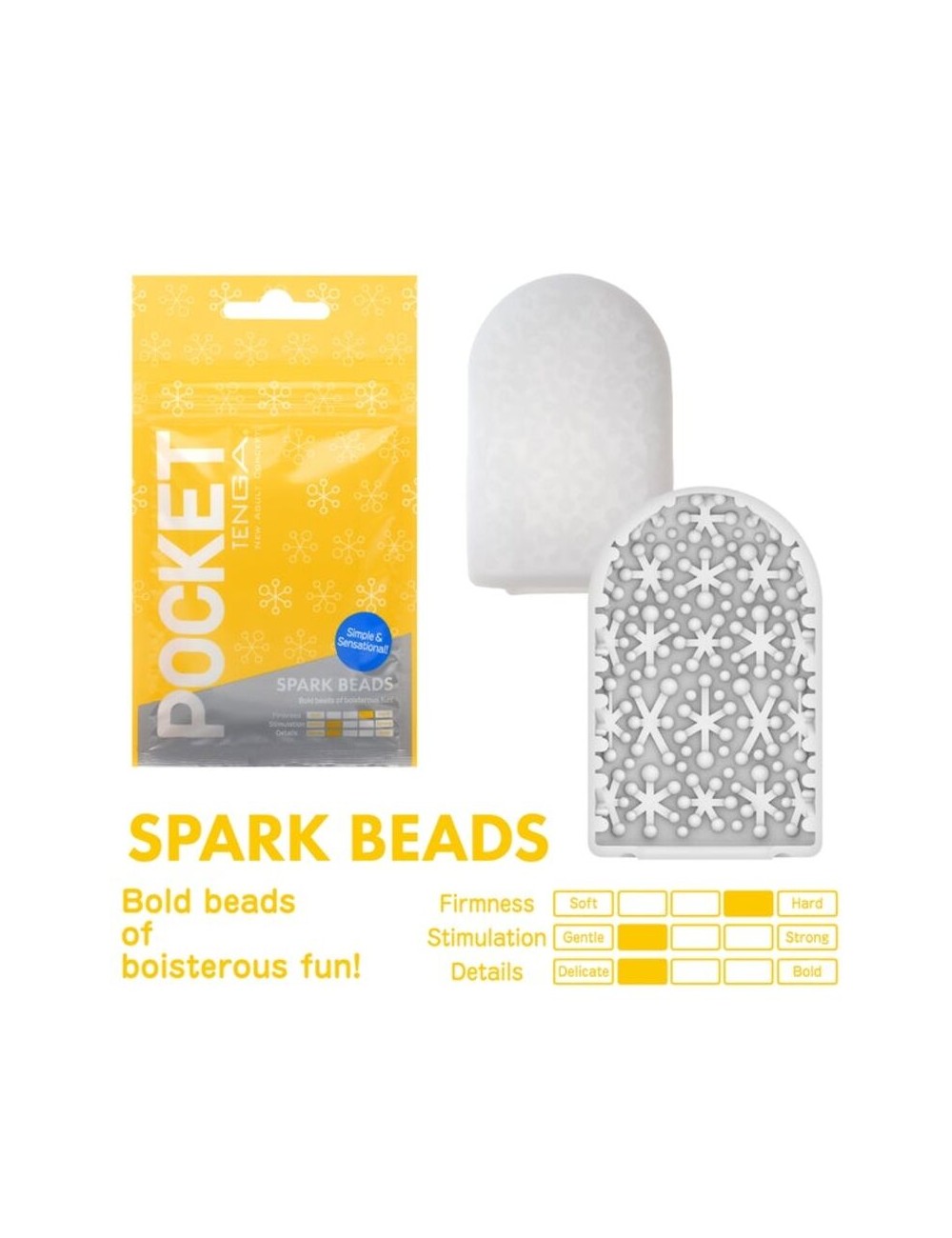 TENGA SPARK BEARDS POCKET STROKER