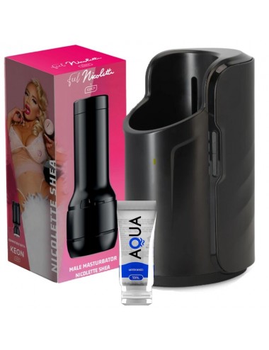 KIIROO KEON + FEEL NICOLETTE SHEA STROKER + AQUA QUALITY LUBE 50 ML