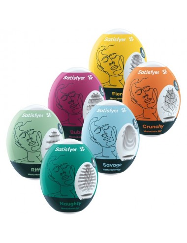UOVA SATISFYER MASTURBATOR - SET 6 UNITÀ