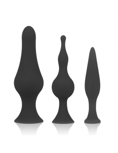 SET DI TAPPI ANALI IN SILICONE OHMAMA - NERO