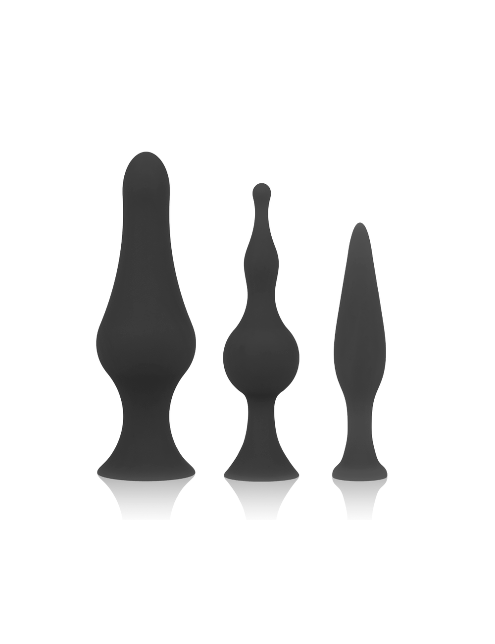 SET DI TAPPI ANALI IN SILICONE OHMAMA - NERO SET DI TAPPI ANALI IN SILICONE OHMAMA - NERO
