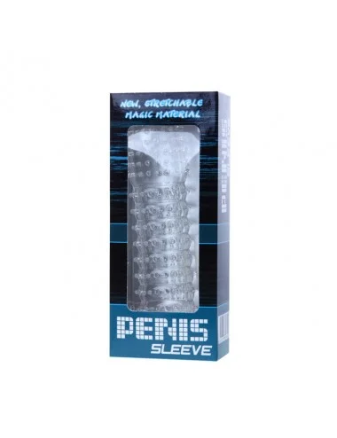 PENIS SLEEVE WITH STIMULATING POINTS PINK 14 CM
