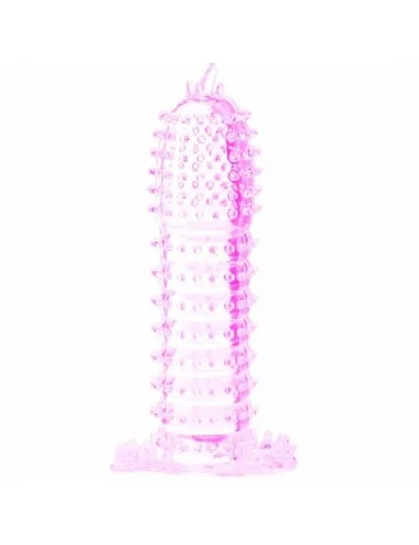 PENIS SLEEVE WITH STIMULATING POINTS PINK 14 CM