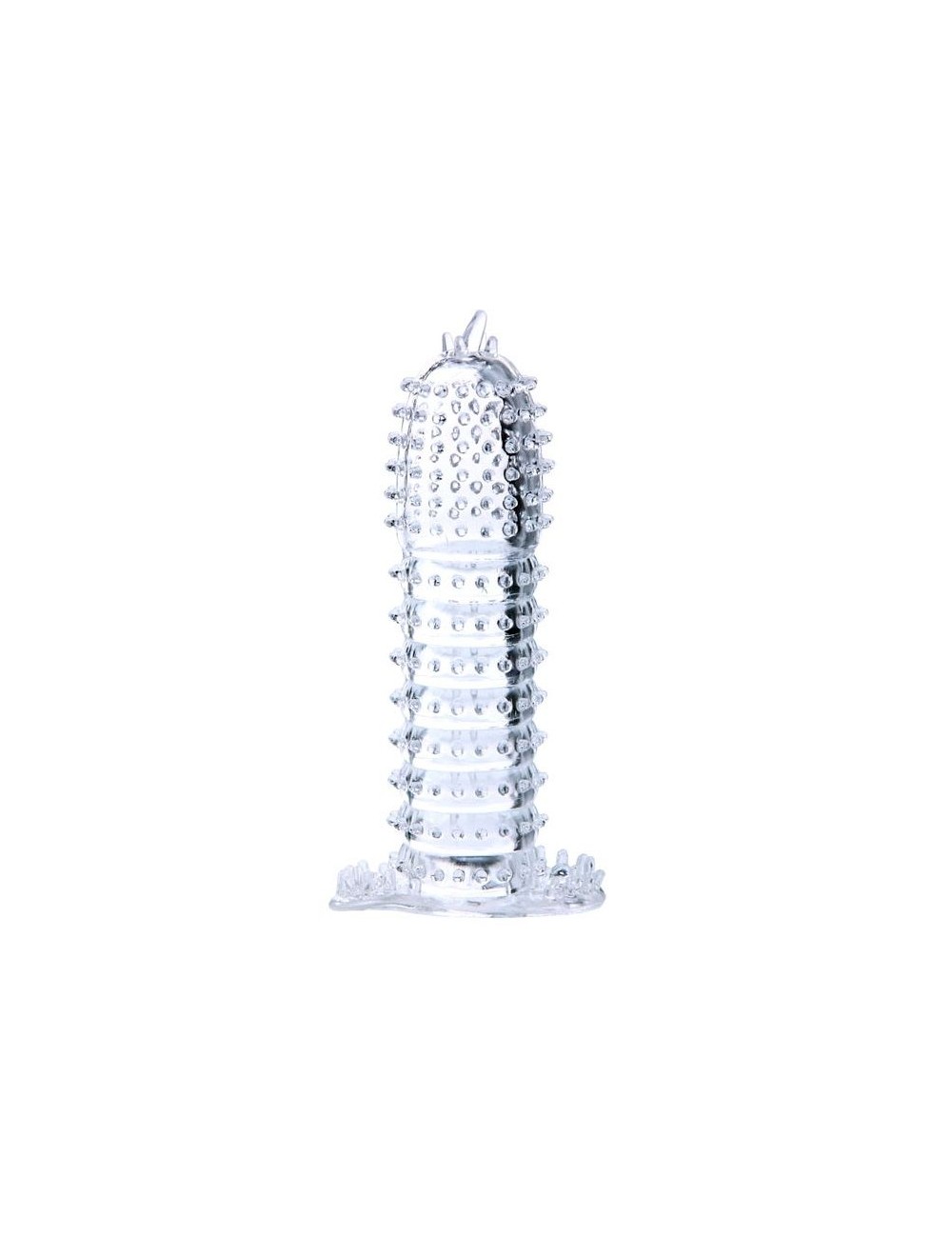 PENIS SLEEVE WITH STIMULATING POINTS CLEAR 14 CM PENIS SLEEVE WITH STIMULATING POINTS CLEAR 14 CM