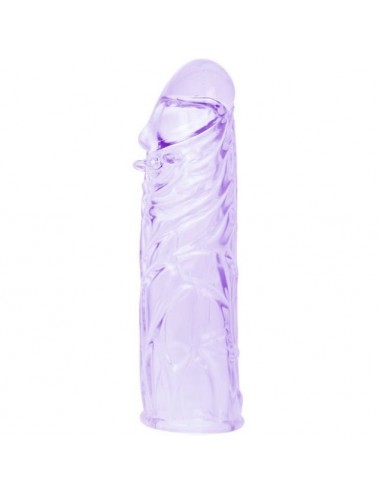 FUNDA LILA PARA EL PENE EN SILICONA ADAPTABLE 13CM