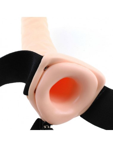 FANTASIA FETISH 19 CM VIBRANTE CINTURINO CAVO MARRONE
