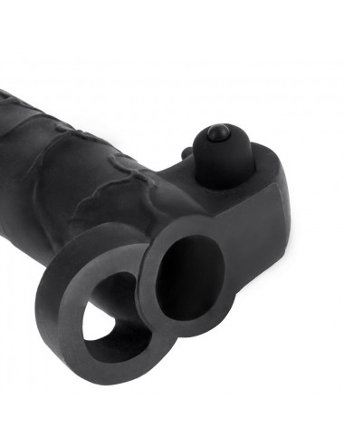 EXTENSION PARA EL PENE CON VIBRADOR REAL FEEL 2 NEGRO