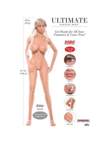 PIPEDREAM EXTREME TOYZ ULTIMATE FANTASY DOLLS KITTY (168 CM)