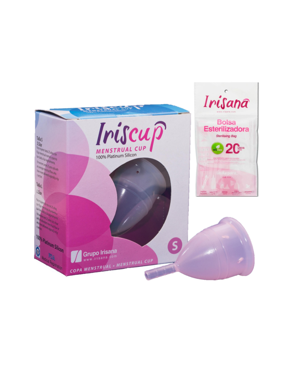 IRISCUP COPPETTA MESTRUALE PICCOLA ROSA IRISCUP COPPETTA MESTRUALE PICCOLA ROSA