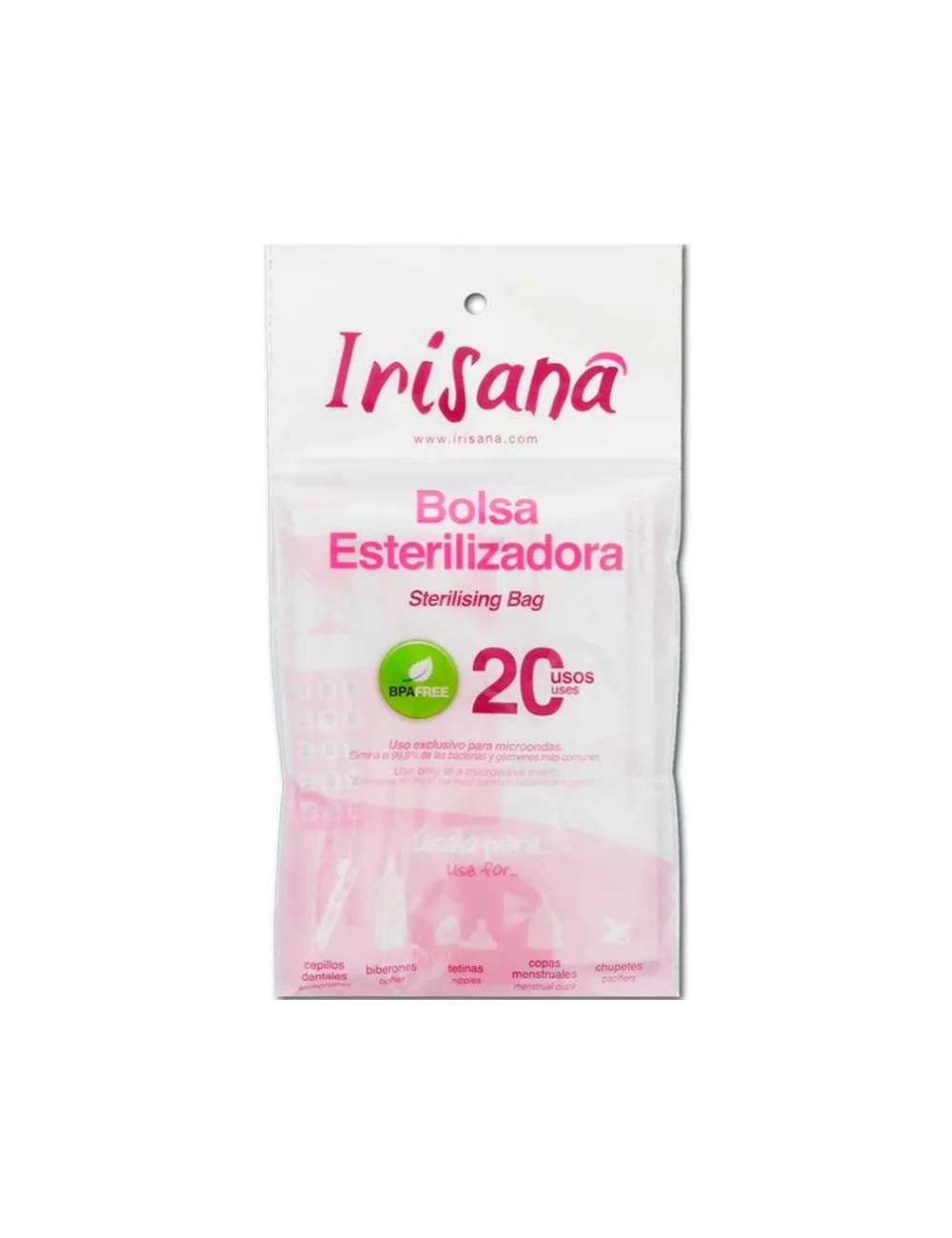 IRISANA STERILIZING BAG 20 UTILIZZI 1 UNITÀ IRISANA STERILIZING BAG 20 UTILIZZI 1 UNITÀ