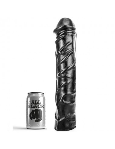 DILDO LISCIO TUTTO NERO 32 CM