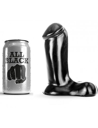 DILDO TUTTO NERO REALISTICO 14 CM