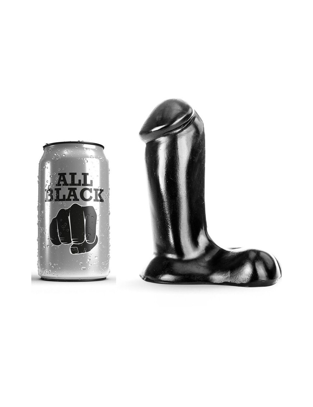 DILDO TUTTO NERO REALISTICO 14 CM DILDO TUTTO NERO REALISTICO 14 CM