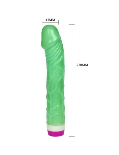WAVES OF PLEASURE VIBRATOR 23 CM GREEN