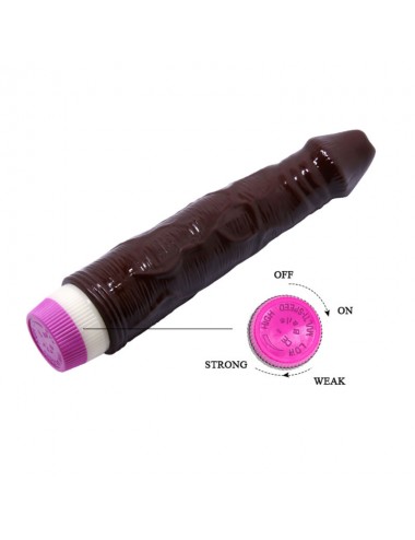 WAVES OF PLEASURE VIBRATOR 23 CM BROWN