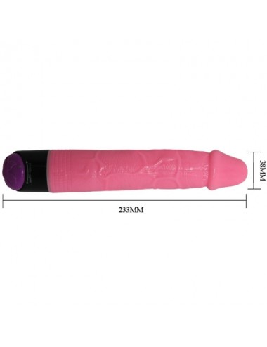 COLORFUL SEX VIBRADOR REALISTICO ROSA 23 CM