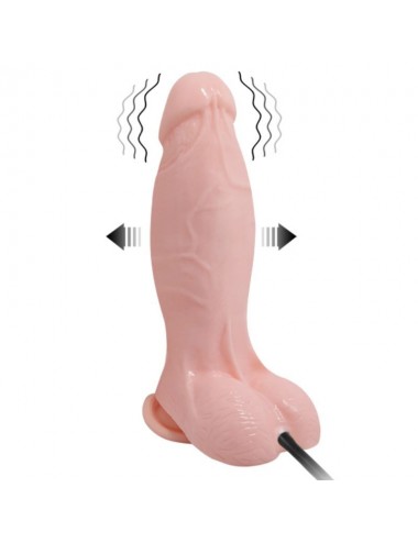 DILDO REALISTICO VIBRADOR E INFLABLE 18.8 CM
