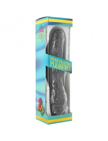 SEVENCREATIONS VIBRATORE VINIL P-SHAPE PENE NERO 20 CM.