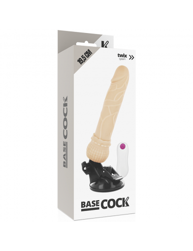BASECOCK REALISTICO VIBRATORE TELECOMANDO CARNE 19,5 CM