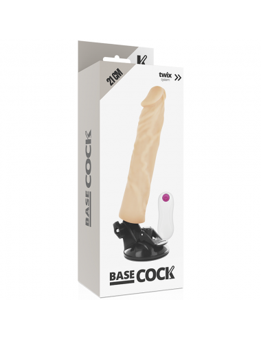 BASECOCK REALISTICO VIBRATORE TELECOMANDO CARNE 21 CM