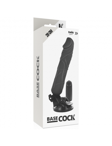BASE VIBRATORE REALISTICO TELECOMANDO NERO 20CM