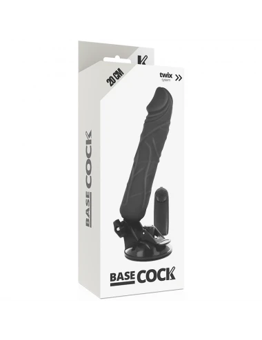 BASE VIBRATORE REALISTICO TELECOMANDO NERO 20CM