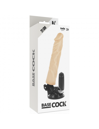 BASECOCK REALISTICO VIBRATORE TELECOMANDO CARNE 21CM