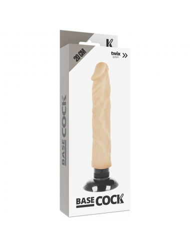 BASECOCK REALISTIC VIBRATOR 2-1 CARNE 20CM