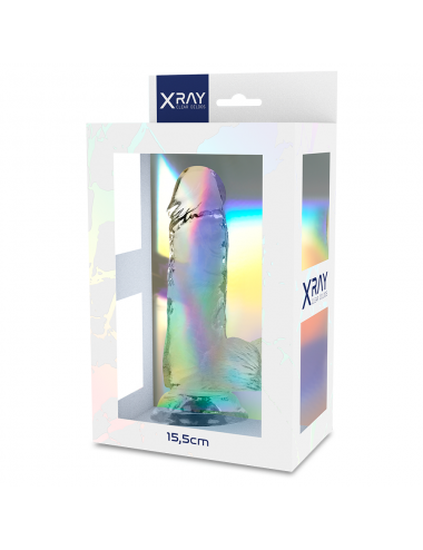 XRAY CLEAR DILDO REALISTA TRANSPARENTE 15.5CM X 3.5CM