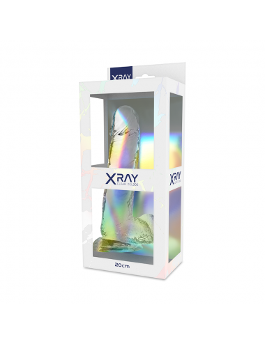 XRAY CLEAR DILDO REALISTA TRANSPARENTE 20CM X 4.5CM