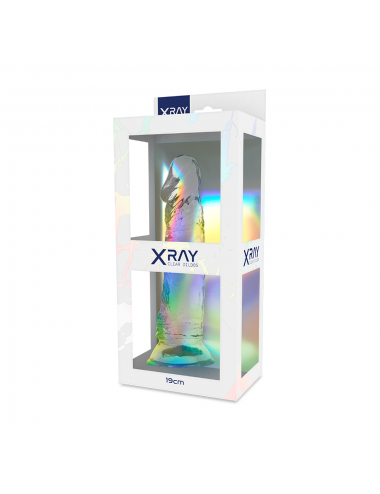 XRAY CLEAR DILDO TRANSPARENTE 19CM X 4CM
