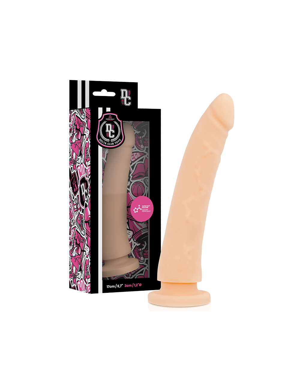 DELTA CLUB TOYS DILDO NATURAL SILICONA MEDICA 17 X 3 CM DELTA CLUB TOYS DILDO NATURAL SILICONA MEDICA 17 X 3 CM