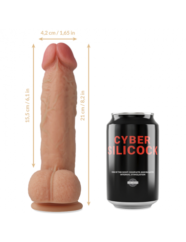 CYBER SILICOCK SAUL REALISTICO SILICONA LIQUIDA 21 CM