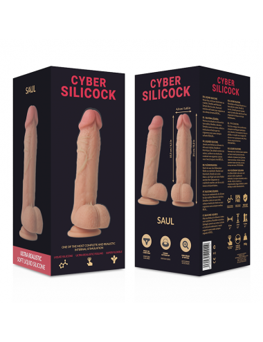 CYBER SILICOCK SAUL REALISTICO SILICONA LIQUIDA 21 CM