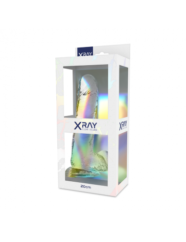 XRAY ARNÉS + DILDO REALISTA TRANSPARENTE 20CM X 4.5CM