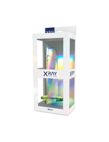 XRAY ARNÉS + DILDO TRANSPARENTE 18CM X 4CM