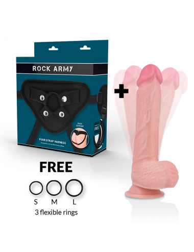 ROCKARMY ARNES + HAWK ROTADOR Y VIBRADOR 22 CM