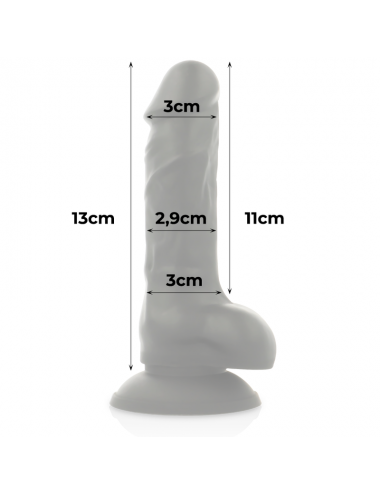 IMBRACATURA COCK MILLER + COCKSIL DENSITA'' SILICONE ARTICOLABILE NERO 13 CM