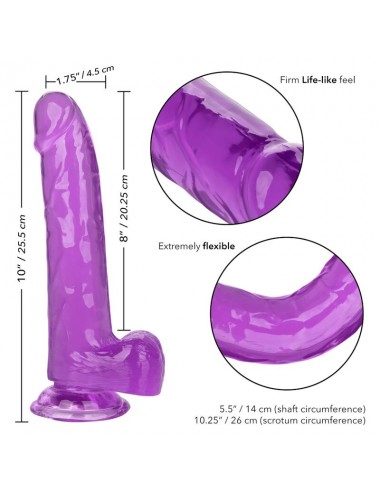 DILDO REGINA DIMENSIONI CALEX - VIOLA 20,3 CM