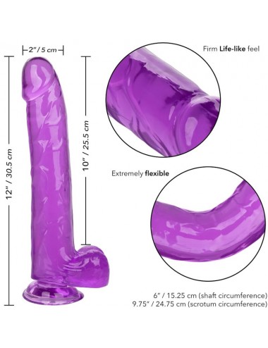 DILDO REGINA DIMENSIONI CALEX - VIOLA 25,5 CM