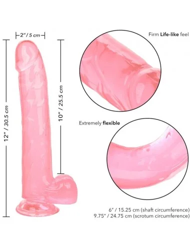 DILDO REGINA DIMENSIONI CALEX - ROSA 25,5 CM