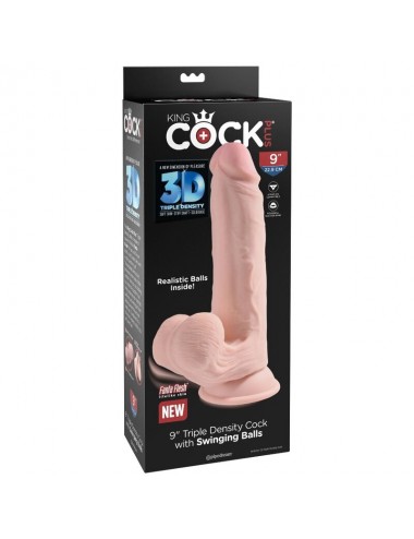 KING COCK PLUS 3D COCK SWINGING BALLS 20,3 CM