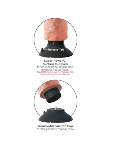 KING COCK KING COCK VIBRATORE DILDO 23 CM NATURALE