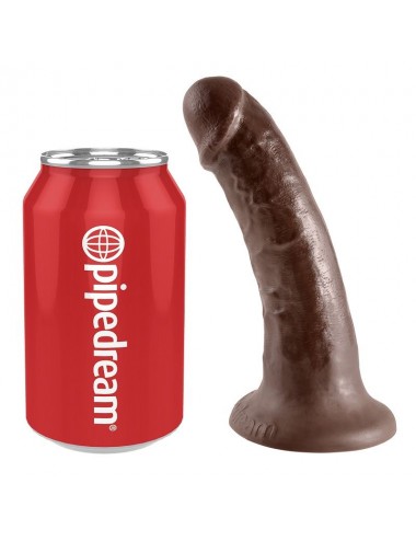 KING COCK 6" PENE MARRON 15.2 CM