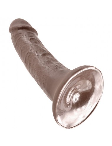 KING COCK 6" PENE MARRON 15.2 CM