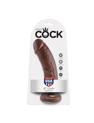 KING COCK 8" PENE MARRON 20.3 CM