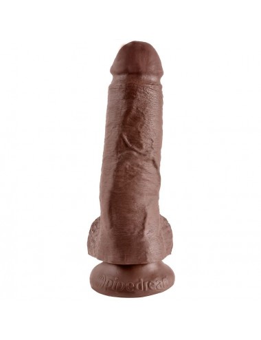 KING COCK 8" PENE REALISTICO MARRON 20.3CM
